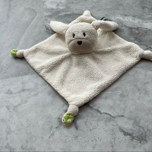 Orchestra Premaman Cream Bunny Rabbit Security Blanket‎ Lovey Sherpa Green